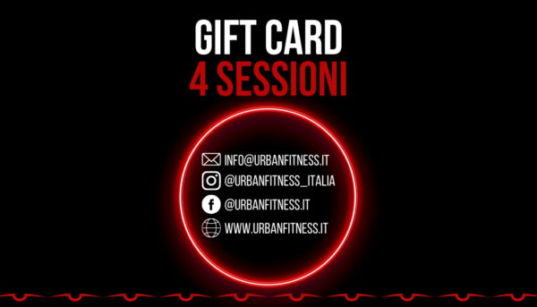 Gift Card 4 sessioni